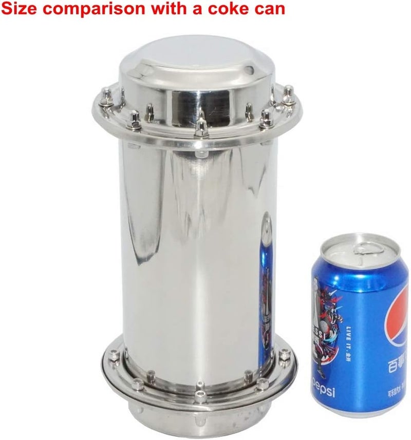SoClaay Time Capsule Anti-Corrosion Waterproof Stainless Steel Capsule Container Durable Lock Container for Future Graduation Gift (10.2 Inch) - Image 3